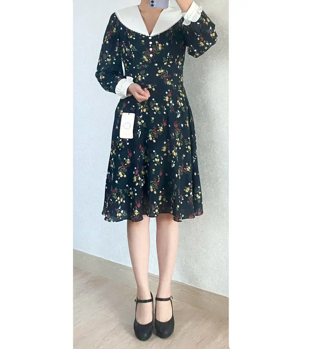 밀크코코아 Amelie dress line Floral print